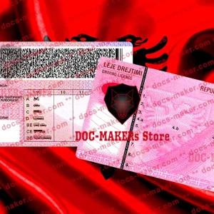 Albania Driving License – PSD Template