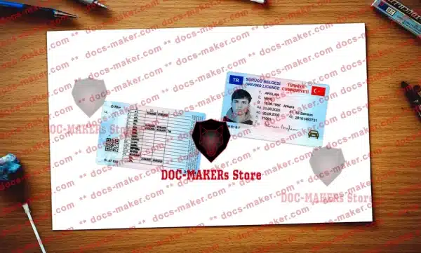 Turkey Driving License – PSD Template