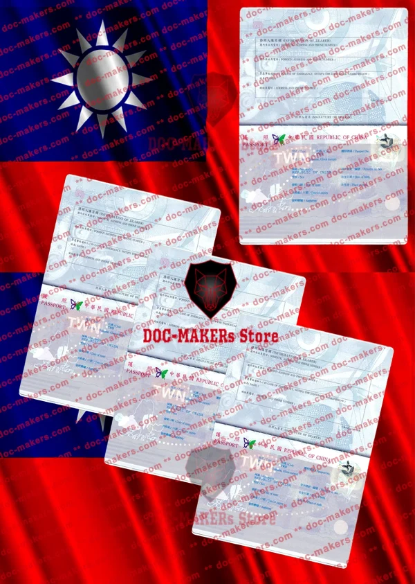 Taiwan Passport – PSD Template