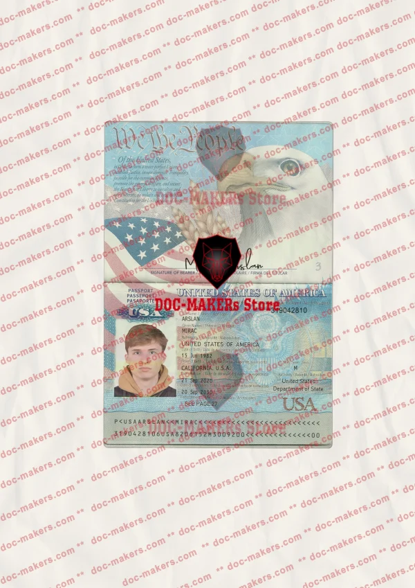 USA Passport – PSD Template
